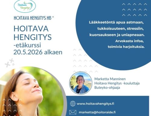 Hoitava Hengitys -etäkurssi 20.5. alkaen
