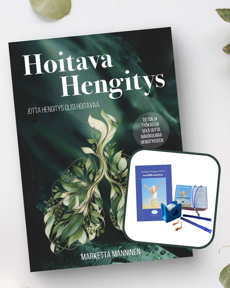 Hoitava Hengitys -kirja + breaTHIN-setti + Ohjevihko