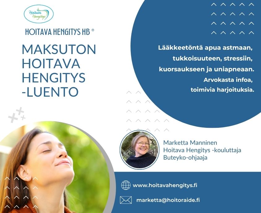 Maksuton Hoitava Hengitys -luento Helsingissä