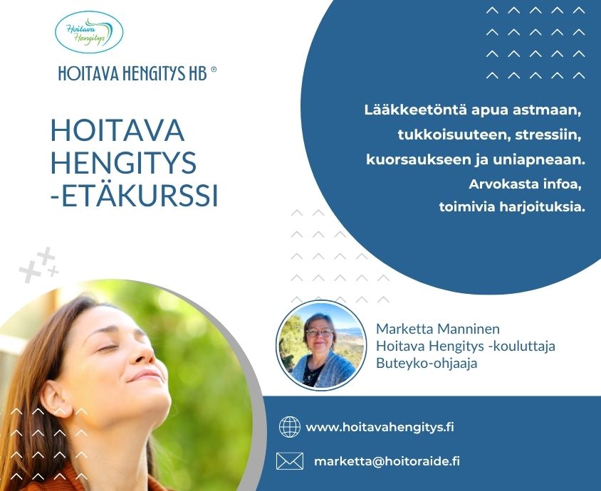 Hoitava Hengitys -etäkurssi 8.7. alkaen